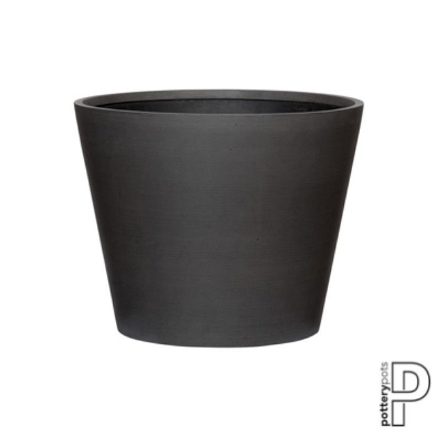 Pottery Pots plantenbak Bucket S Volcano Black (øxh) 50x40 cm. ~