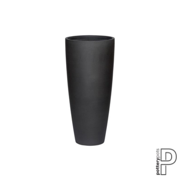 Pottery Pots plantenbak Dax L, Volcano Black ø37x80 cm ~