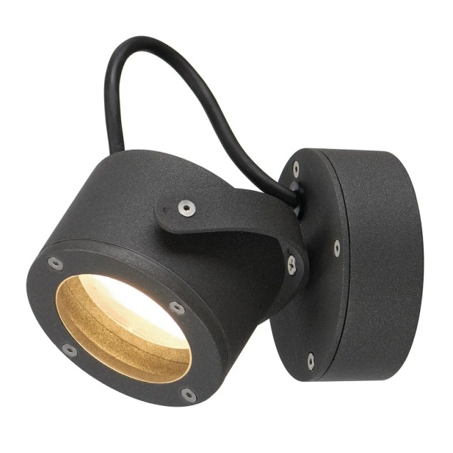 SLV Wand lamp Sitra 360 Wandlamp Antraciet 230V GX53 max 9w~
