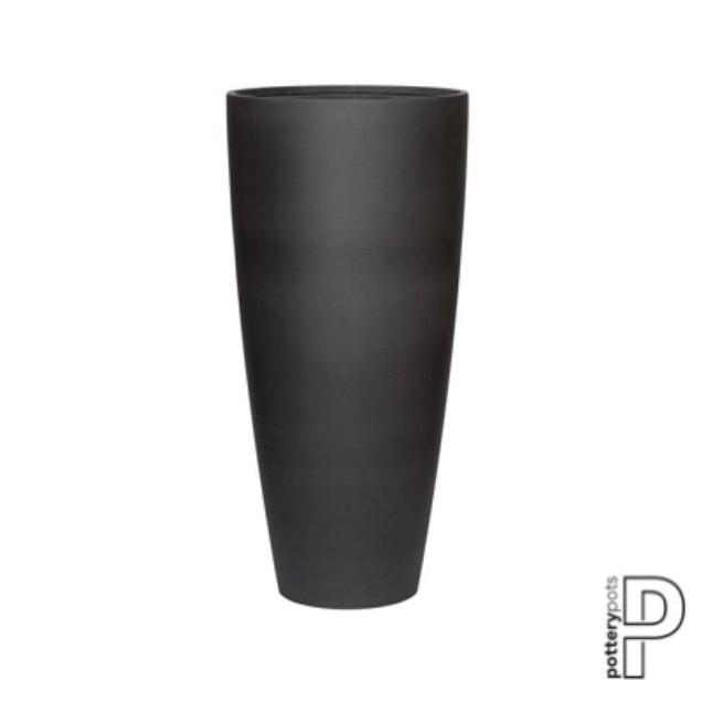 Pottery Pots plantenbak Dax XL, Volcano Black ø46.5x99 cm ~