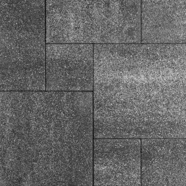Metal Dark Flow Grey Groot Banenverband MF 60x(20-25-30)x8 cm. ~