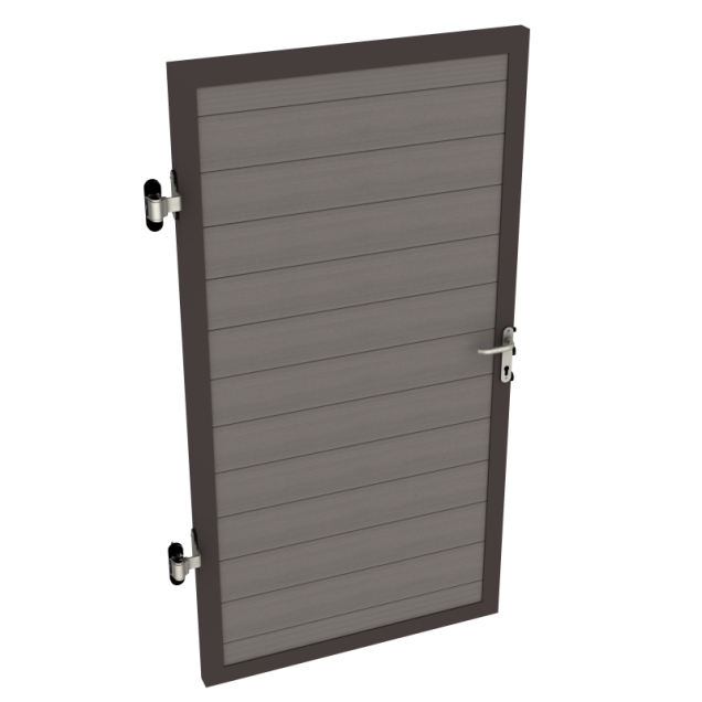 Dual Straight composiet deur 100x180 (BxH) Wenge Brown ~