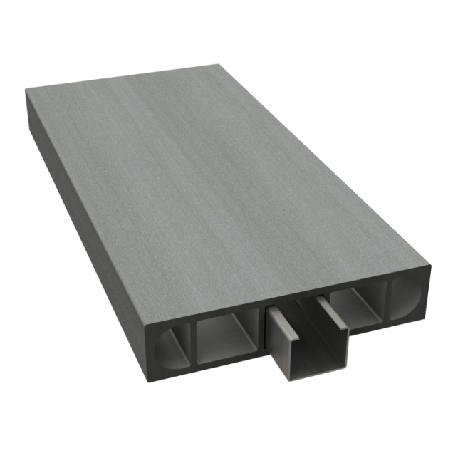 Dual Straight omheining plank Stone Grey 180x12x2,7 cm ~