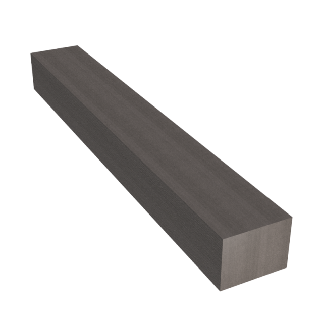 Dual Straight composiet opvulprofiel (massief) voor omheining Wenge Brown 180x3,5x2,7 cm ~