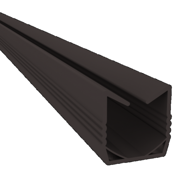 Dual Straight Onderprofiel PVC bruin groot 247x2,2x2,3 cm ~
