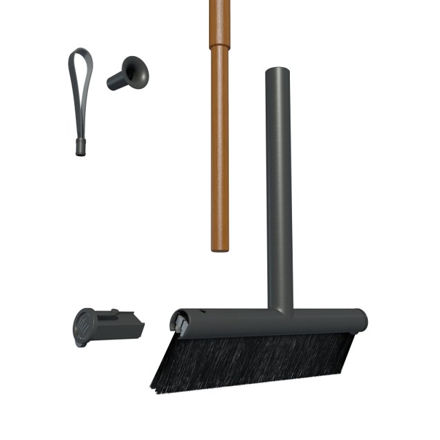 RiZZ Outdoor Broom Silver 30 cm. Small ~