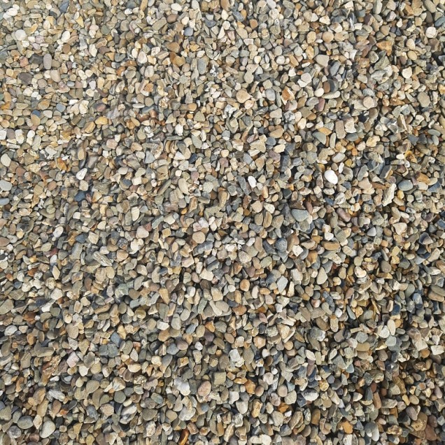 Gerold kwartsgrind 2-4mm (Maasgrind bruin (rond) ) - 0,5 m³ BigBag á 800 kg. OP=OP ~