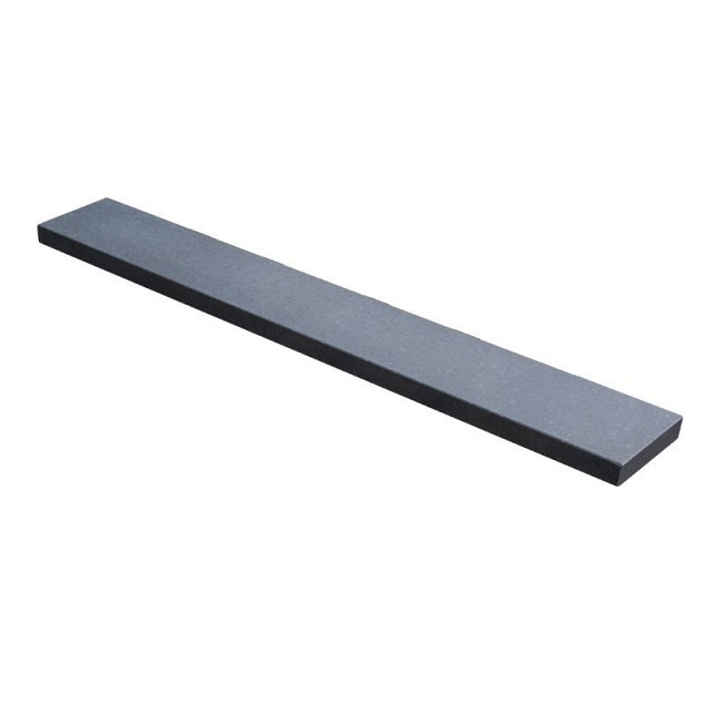 Chinese basalt G684 vijverrand gezoet + facet 100x15x3 cm. ~