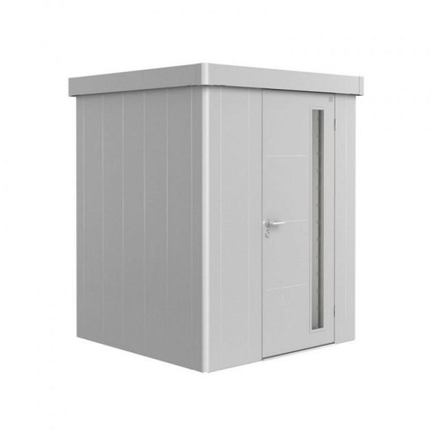 Berging Neo zilvergrijs - enkele deur zilvergrijs