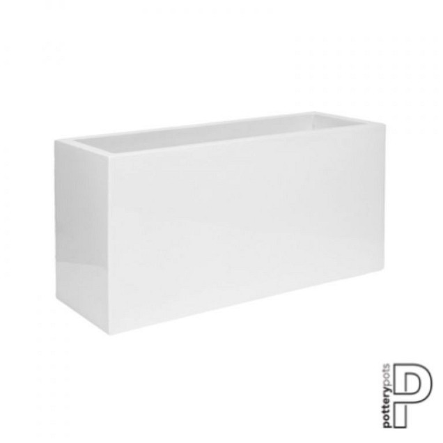 Pottery Pots plantenbak Jort M Glossy White hoogte: 50 diameter: 100x40~