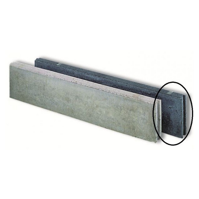 Opsluitband antraciet 100x15x5 cm. ~