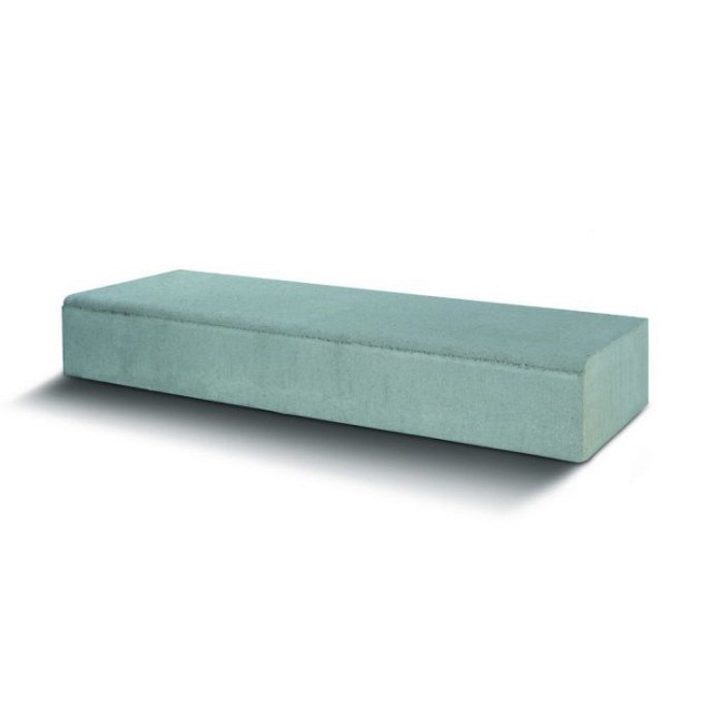 Traptrede normale deklaag 100x35x15 grijs~