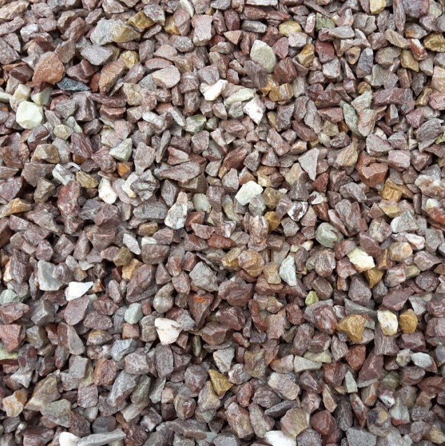 Kwartsiet split rood