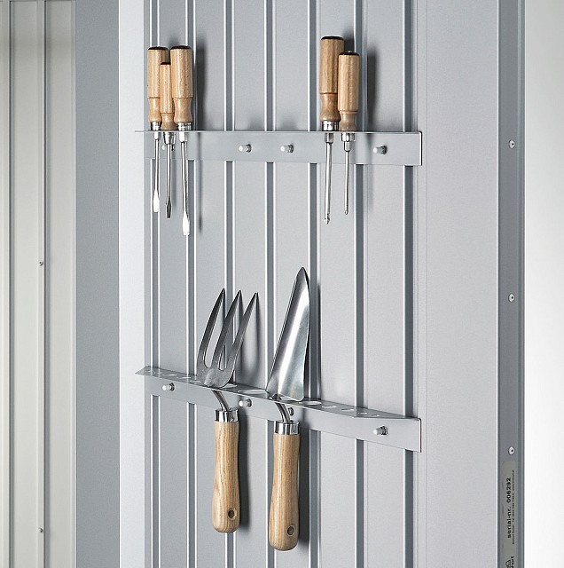 Werktuig houder voor deur  2 stuk, zilver metalic~