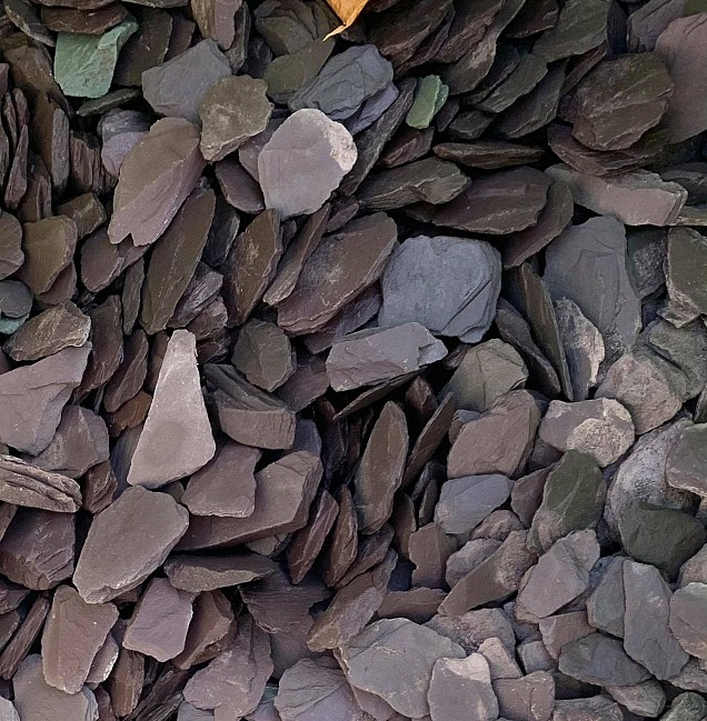 Slate Plum (Aubergine) 15-30 mm. - 1 m³ BigBag á 1500 kg. ~