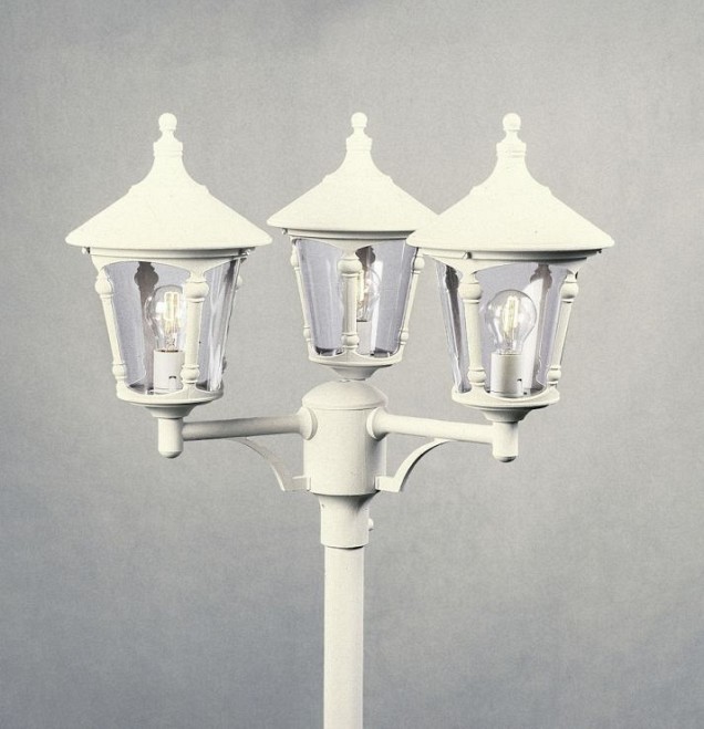 Virgo 230V staand armatuur 3-lichts 54cm excl paal, E27 max 3x 100W ~