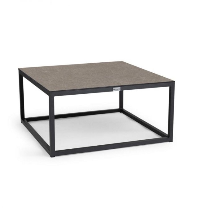 Rio Coffee Table Large Trespa Dark Basalt 80x80x40 cm. ~