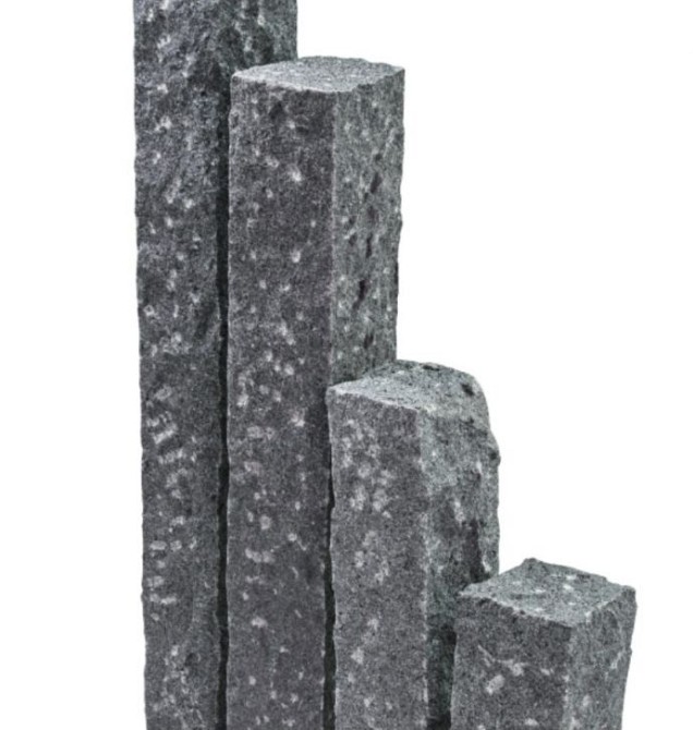 Donker grijs graniet G654 palissade bekapt 50x12x12 cm. ~