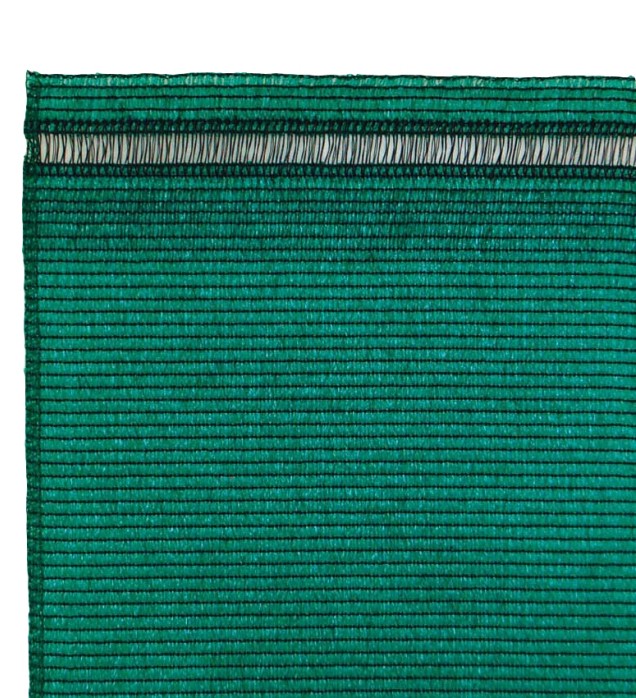 Schaduwdoek FILON 90 zichtdicht / DONKER GROEN (rol is 50m1 x ca. 2mtr hoog) (prijs is per lopende meter!!!!)  2 rijgranden ~