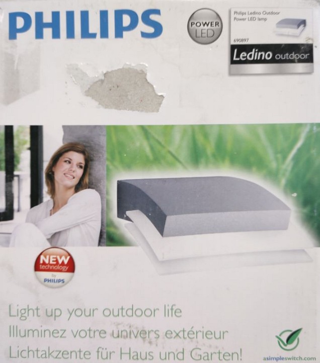 Philips Ledino grijs 9W Square Aktie OP=OP ~