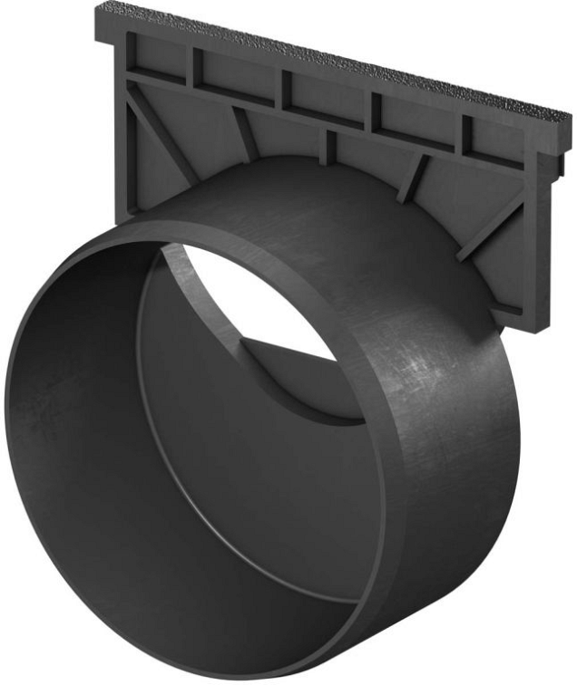 ACO Universele eindplaat kunststof met PVC uitloop Ø110mm t.b.v. Hexaline 2.0 en Euroline ~