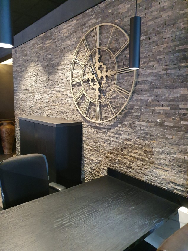 Stone panels 05 light grey 10x50 cm. ~