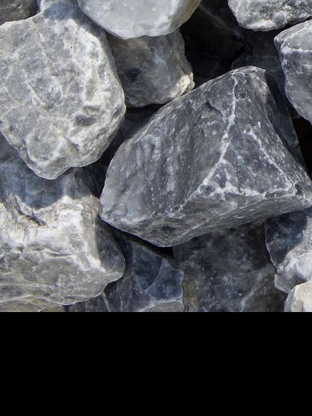 Icy Blue breuksteen 40-60 mm. - 0,7m³ BigBag á 1000 kg. ~