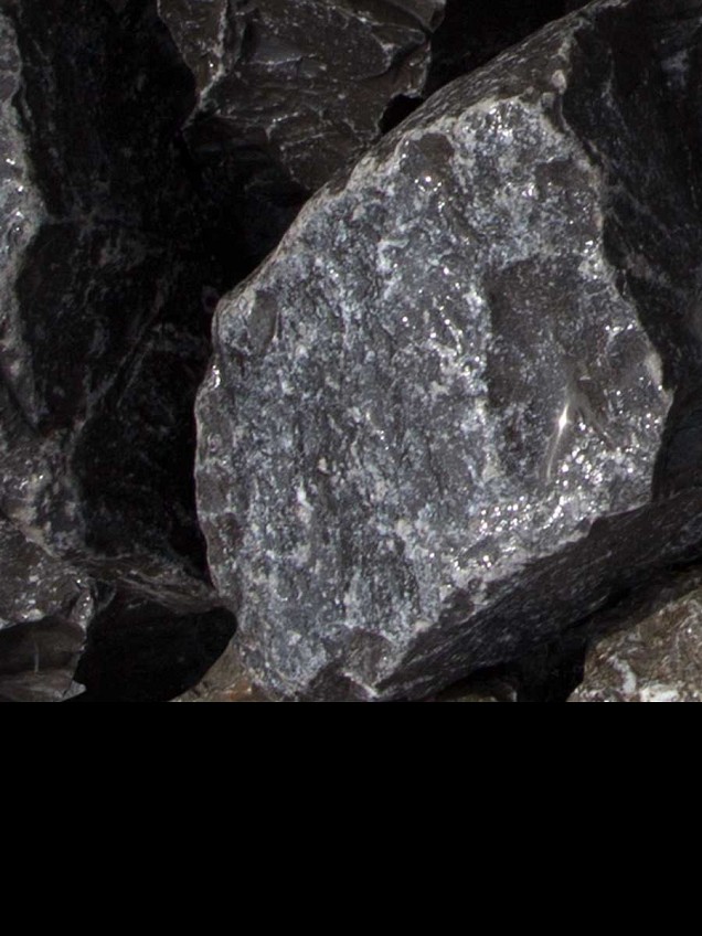 Ardenner grijs breuksteen 60-90 mm. - 1 m³ BigBag á 1500 kg. ~