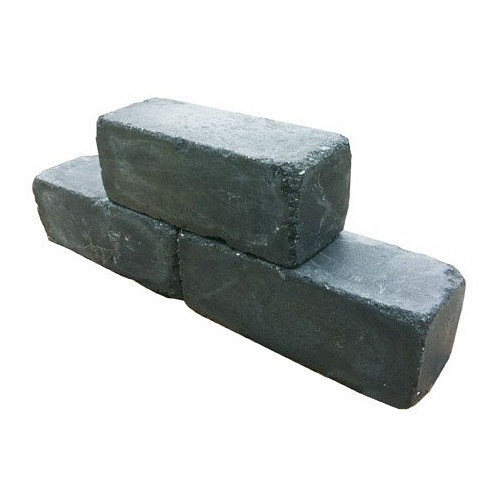 Muurblok antraciet getrommeld 60x15x15 cm. ~
