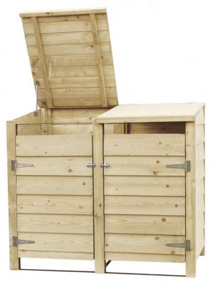 Containerkast dubbel, 128,7x152x91 cm. ~