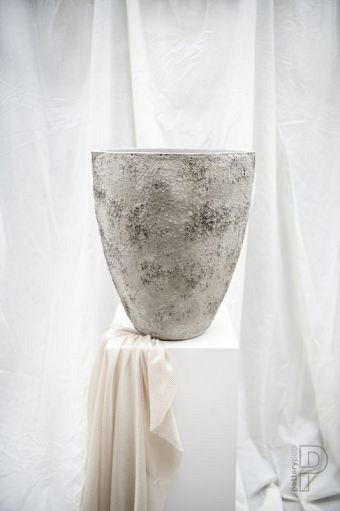 Pottery Pots plantenbak Oliver L Imperial White ø70x83 cm ~