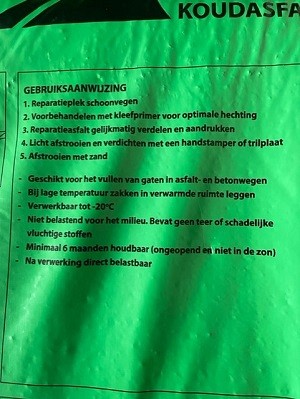 Koudasfalt Ducofalt 2-5 D51 zak 25kg ~