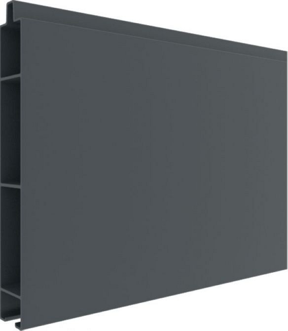 Alu tand + groef profiel 21x160 mm. (wb150) L-178 cm. RAL7016 ~
