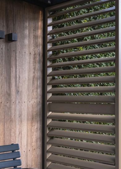 Fortis Flex Alu 2.0 lamellensysteem (kantelbaar), breedte 50 cm, lengte 50 cm. Antraciet. ~