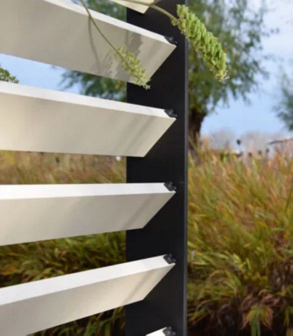 Fortis Alu lamellensysteem, breedte 50 cm, lengte 50 cm. Kleur: antraciet. ~