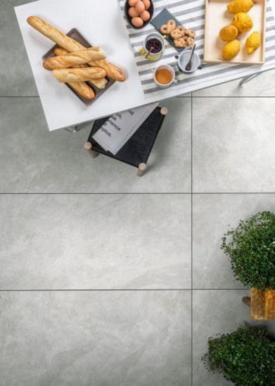 Keramische tegel TwentyGres Rail Silver 60,4x60,4x2 cm. ~