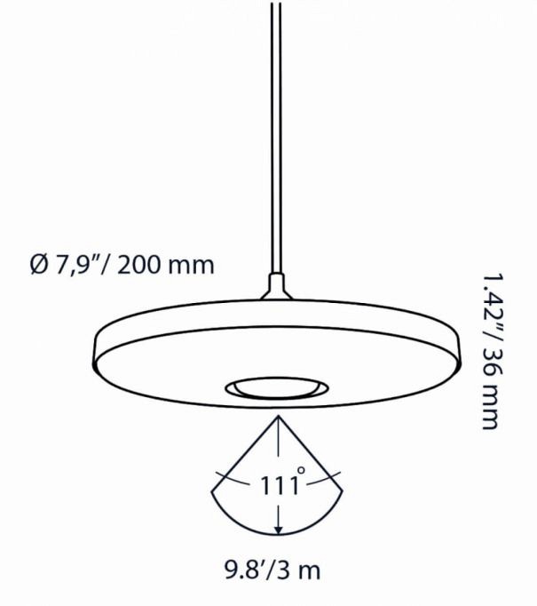 In-Lite Disc Pendant 100-230V (los) ~