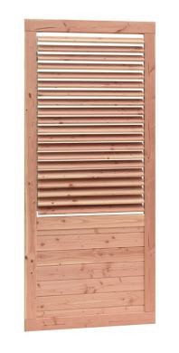 Shutterscherm douglas, 89x224 cm. kleurloos geïmpregneerd. ~