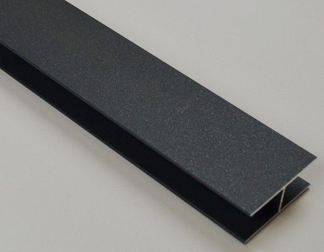 Aluminium H Profiel L=6000mm kleur: n.t.b. ~