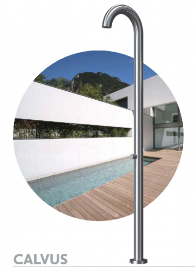Calvus design buiten douche enkele aansluiting ~