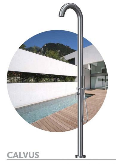 Calvus design buiten douche koud-warm met handdouche ~