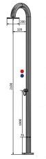 Udus design buiten douche koud-warm ~