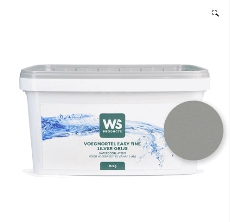 WS Voegmortel Easy Fine Zilvergrijs 15 kg. ~