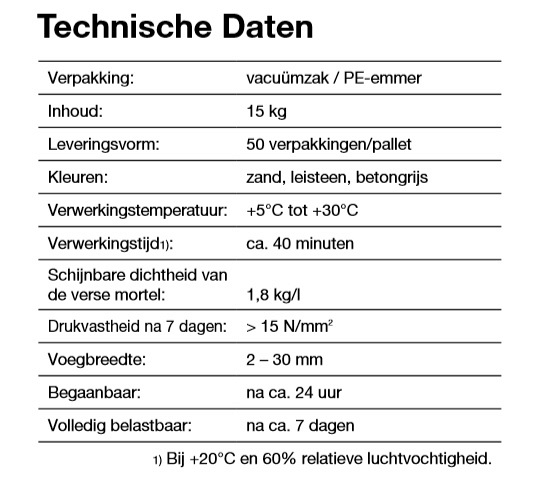Hahne RJM-C Ready Joint Mortar-Ceramics (fijne voeg), cementgrijs (15kg emmer) ~