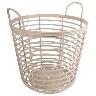 Mand Eco 40L crème hout/PP ~