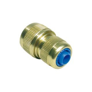 Dubbele slanghouder Ø 12-18 mm - Ø 18-23 mm messing in blister ~