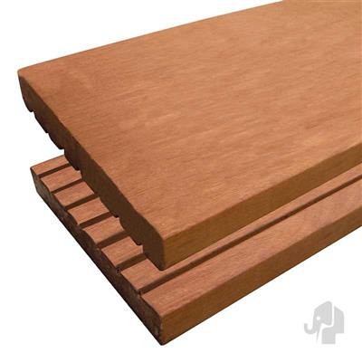 Kapur decking 21x145x3950 mm groef/glad~