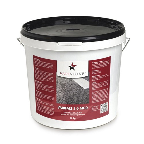Varifalt 2-5 MOD koudasfalt zwart 20 kg. ~
