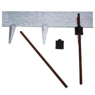 EverEdge verankeringspen + clip Ø1 x 30 cm. ~