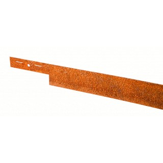 Mevosteel LxH 225x10,2 cm. Dikte 5 mm. ongecoat (Corten) (uitlopend 2024) ~